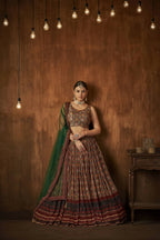 Wedding Designer Multi Georgette Lahenga Choli - Anbazaar - Distacart