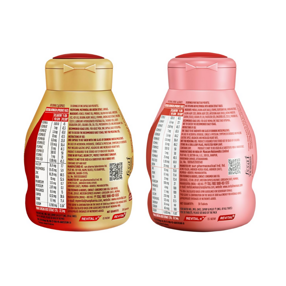 Revital H Woman 30S And Men 30S Capsules - Distacart