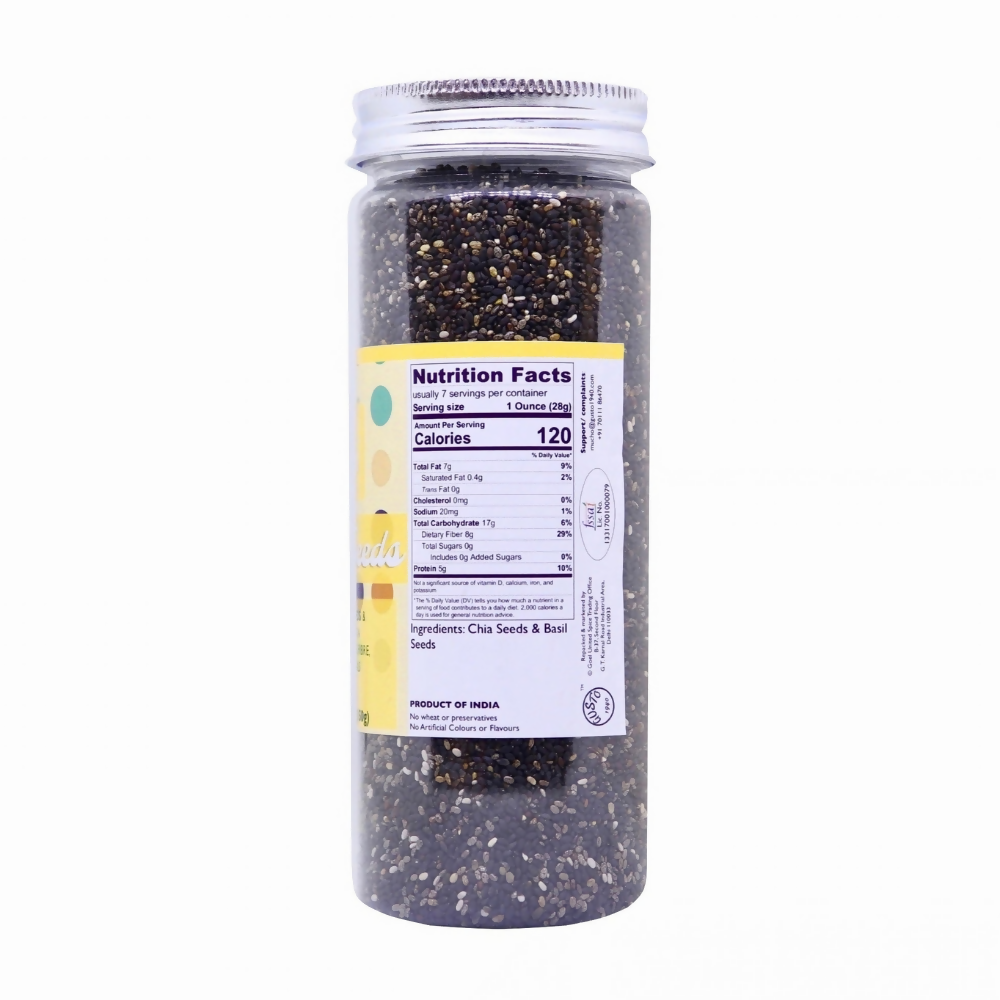 Tassyam Organics Bubble Seeds Mix - Chia & Basil