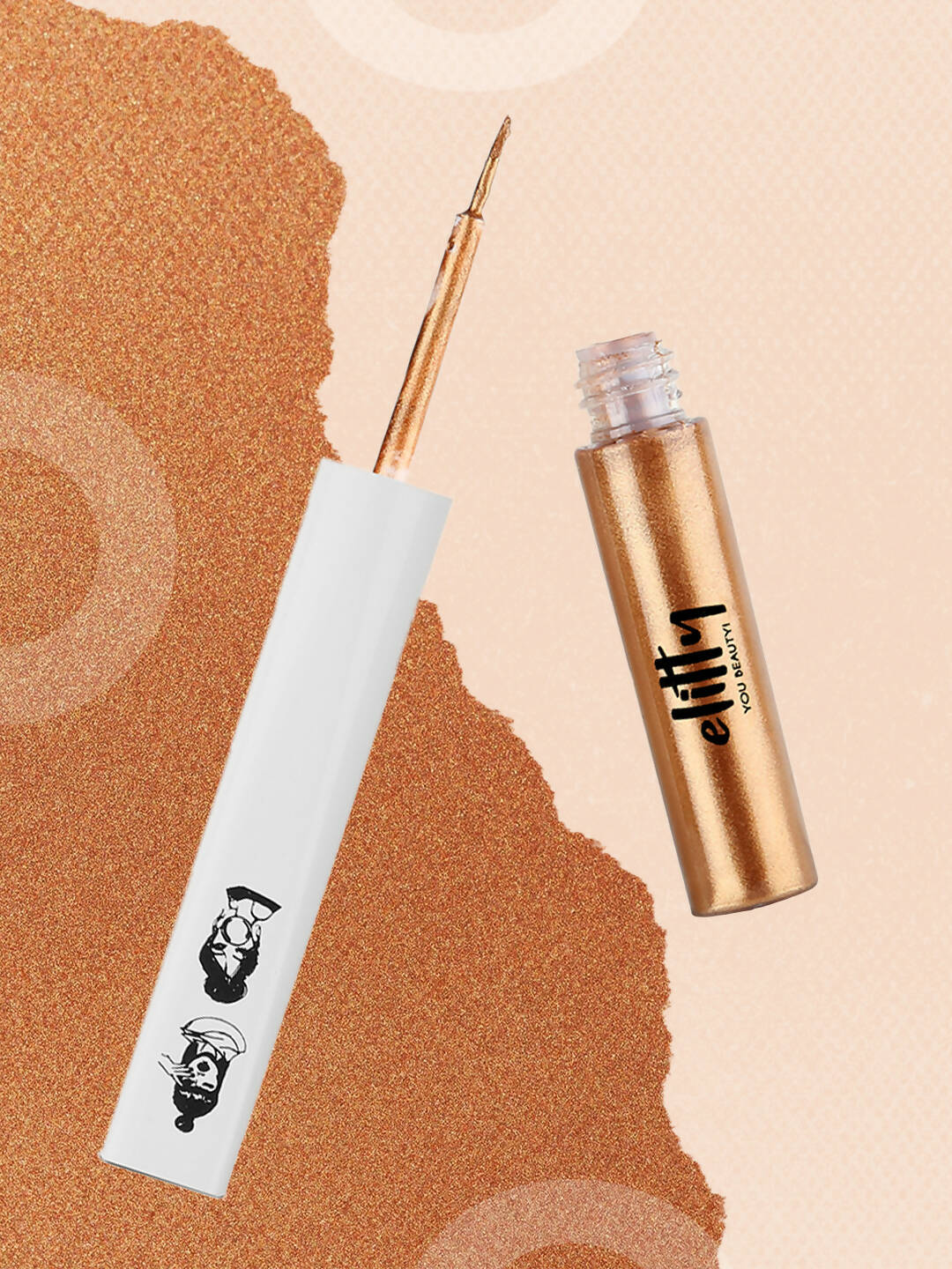 Elitty Rust Pop Color Metallic Finish Liquid Eyeliner - Eternal Eclipse (Rust)