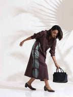 trueBrowns Cola Cotton Print A-line Dress - Distacart
