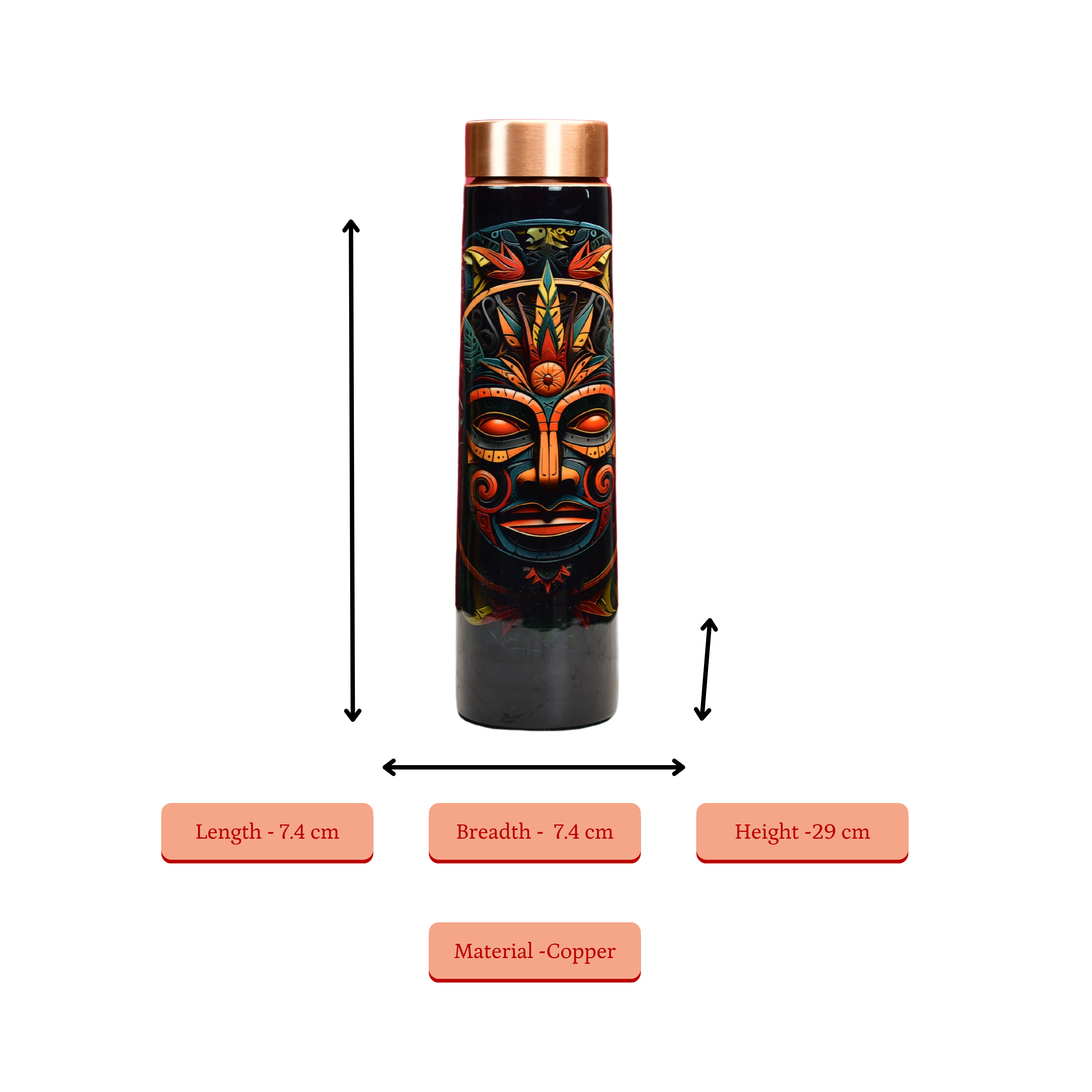 Sowpeace Soulful Strokes Copper Bottle - Distacart