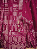 Myra Pink Georgette Real Georgette Lehenga Choli