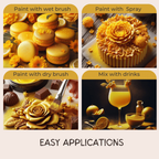 marigold yellow edible luster dust 5 gms