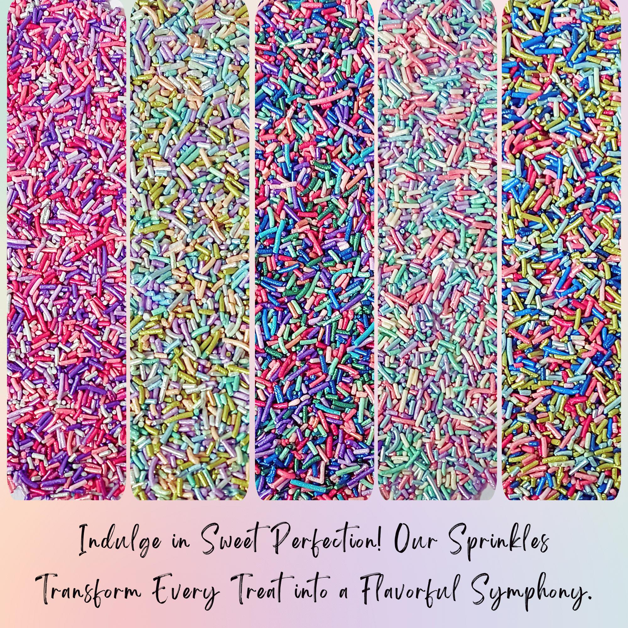 confect rainbow magic sprinkles mix colourful celebration sprinkles for cake decor 140 gms rainbow sprinkles 02