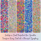 confect rainbow magic sprinkles mix colourful celebration sprinkles for cake decor 140 gms rainbow sprinkles 01