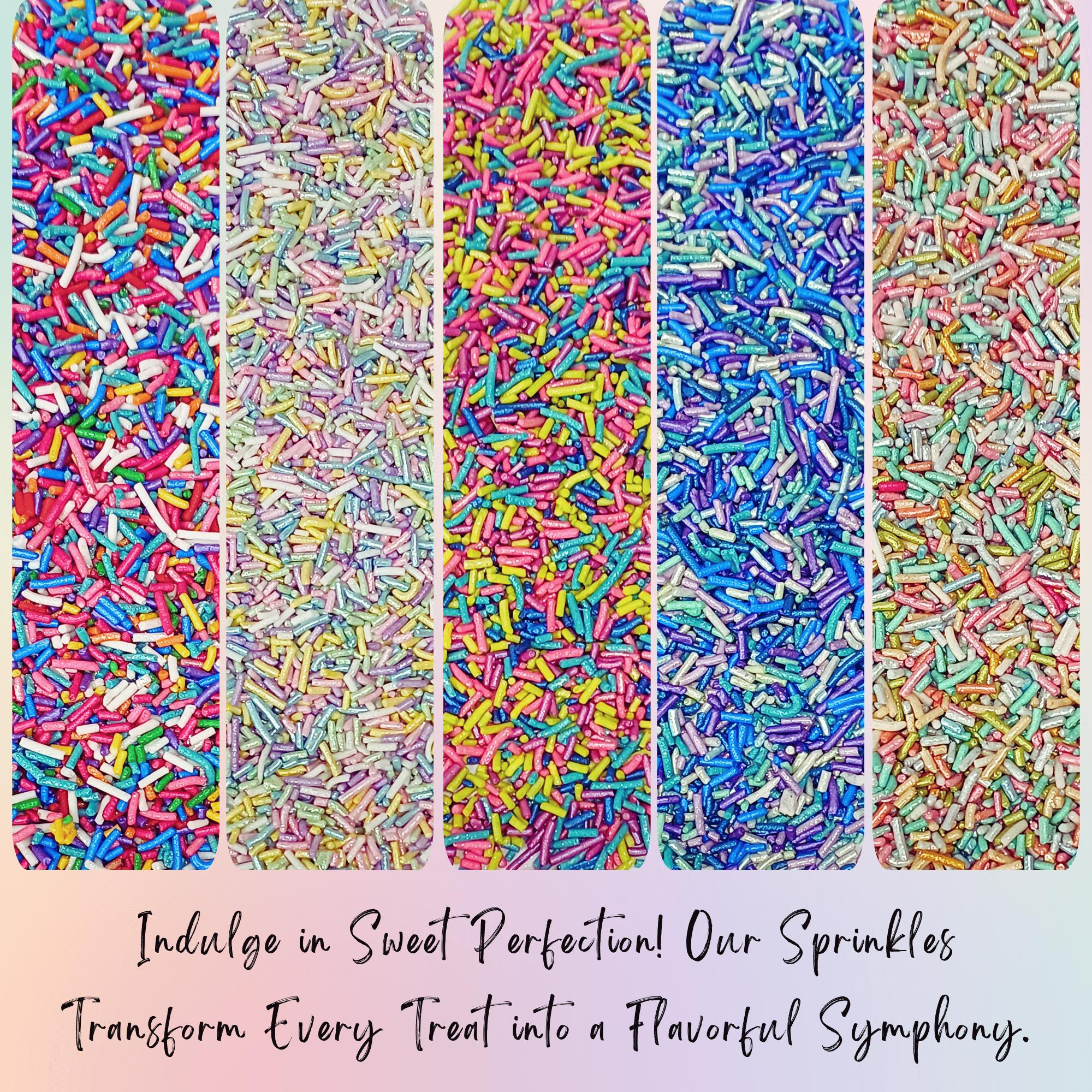 confect rainbow magic sprinkles mix colourful celebration sprinkles for cake decor 140 gms rainbow sprinkles 01