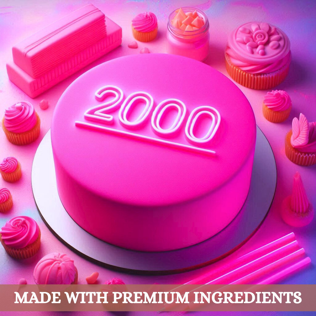 confect neon pink sugarpaste br b 250 gms b