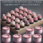 confect pink mini roses lips i silver hearts vermicelli and white pearls sprinkles for baking cake decorative mix pack of 5