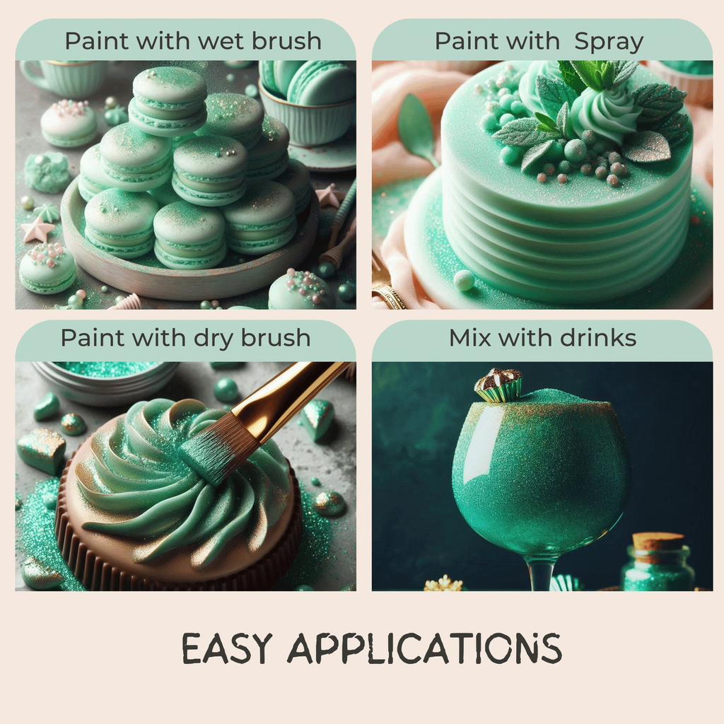 agave green edible luster dust 5 g