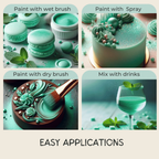 frost green edible luster dust 5 gms