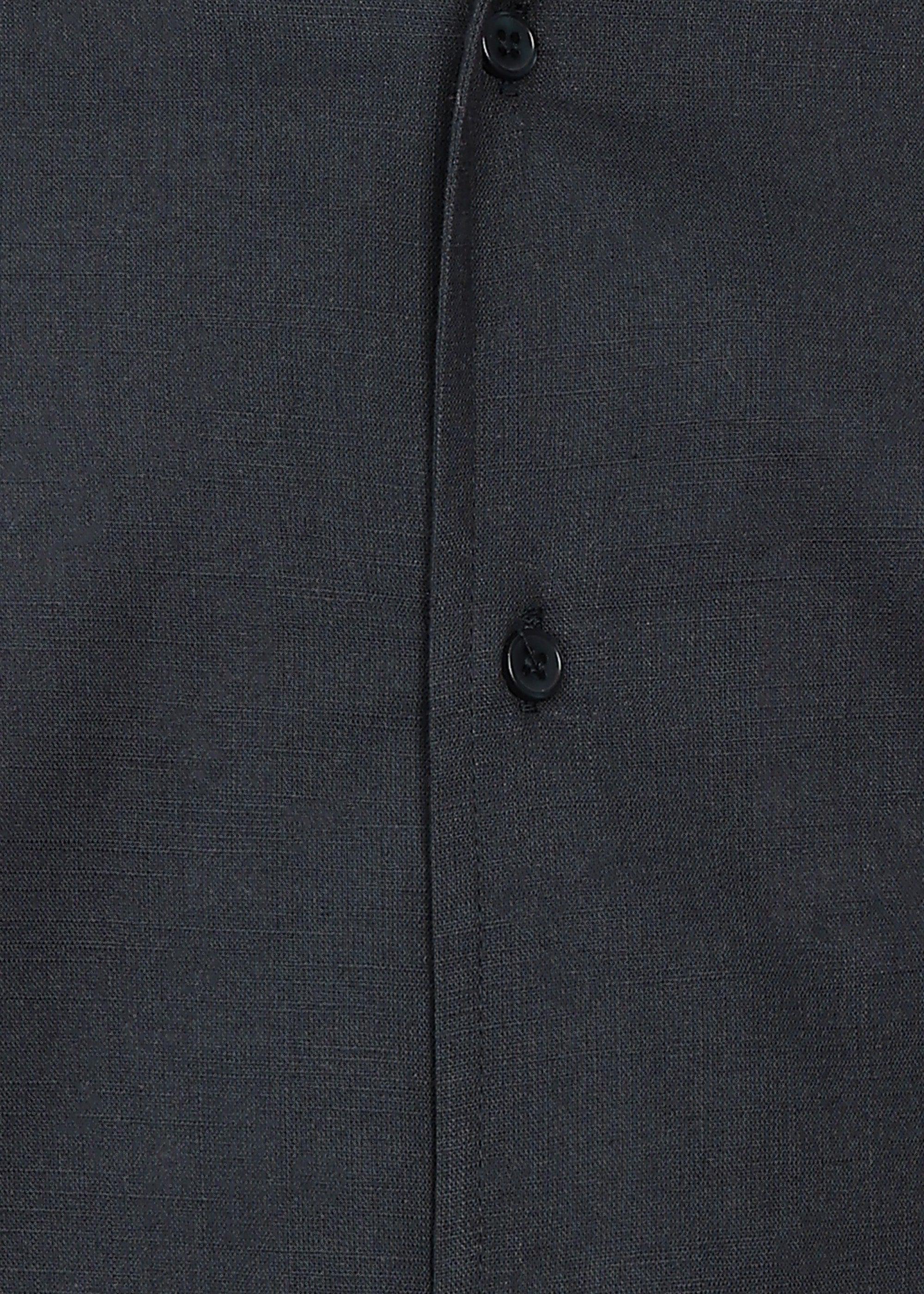 Fabmade Midnight Black Cuban Collar Co-Ord Set