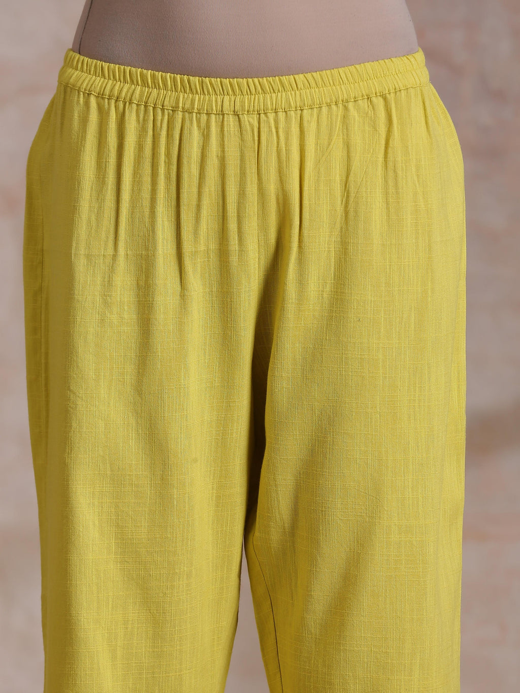trueBrowns Lime Pink Zig-Zag Lines Print Cotton Kurta Pant Set | Relove - Distacart