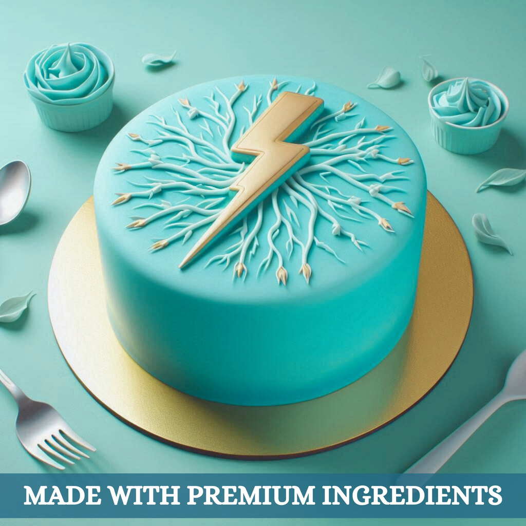 electric blue fondant edible sugarpaste 1kg