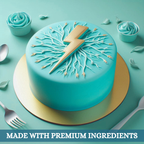 electric blue fondant edible sugarpaste 1kg