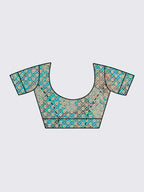 House of Panchhi Sea Green Colour Organza Floral Design Digital Print Lehenga Choli & Dupatta