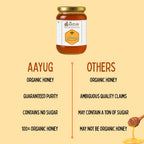 Aayug Organics Organic and Raw Honey, 100% Natural and Ayurvedic, Rich in Vitamins and Minerals - Distacart