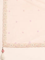 House of Panchhi Rose Gold Chinon Sequins And Zarkan Embroidery Lehenga Choli & Dupatta