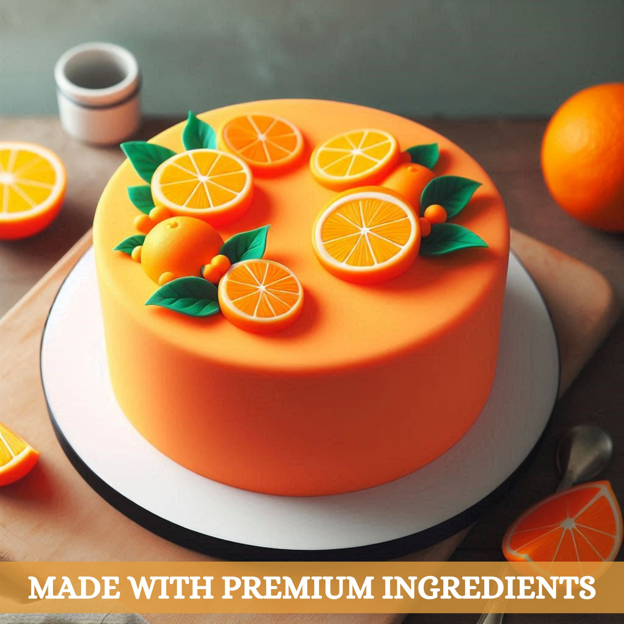 confect fluorescent orange sugarpaste br b 250 gms b