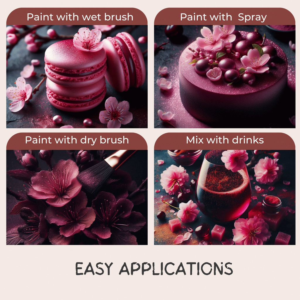 cherry blossom pink edible luster dust 5 gms