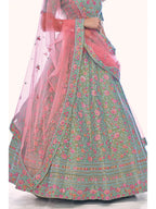 Myra Green Gota Silk Embroidered Designer Lehenga Choli