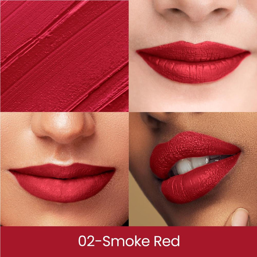 Swiss Beauty Matte Long Lasting Stay Maxx Lip Crayon Lipstick Matte Finish - Smoke Red - Distacart