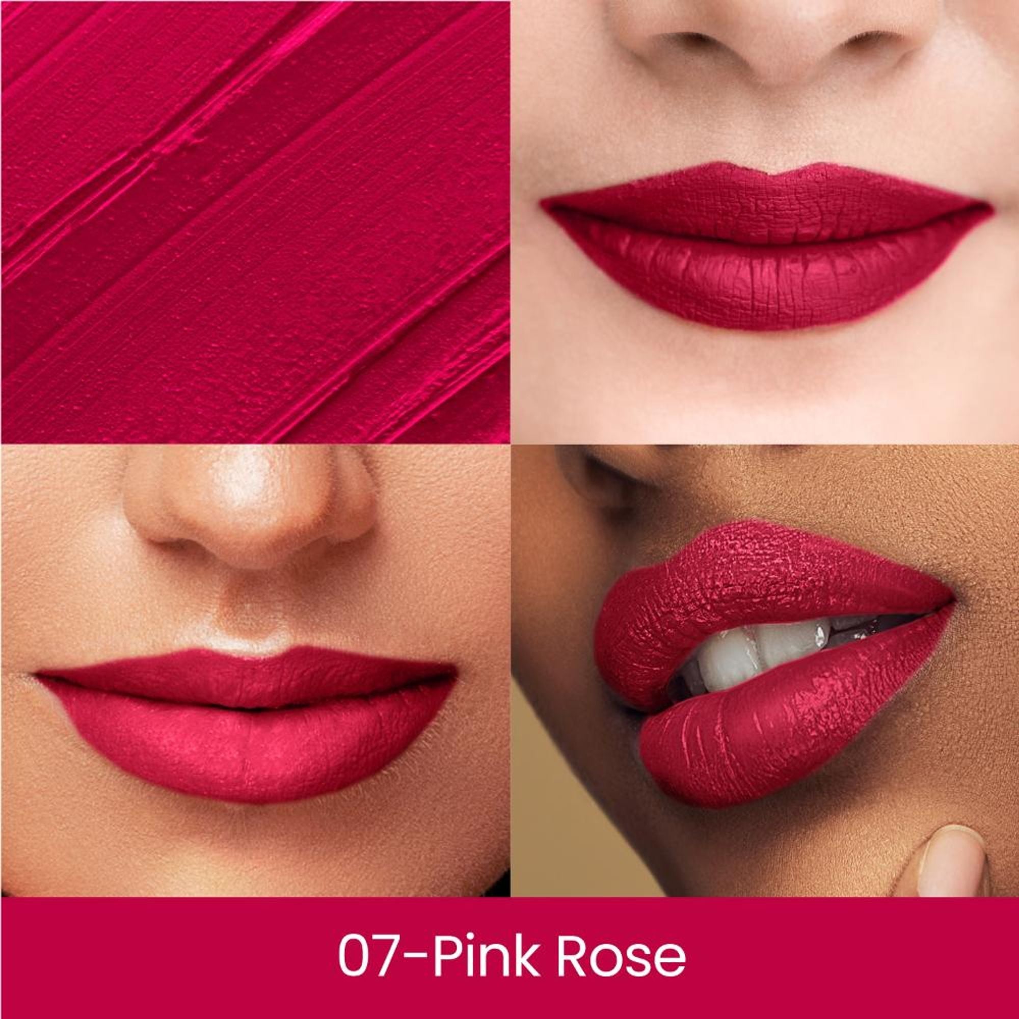 Swiss Beauty Matte Long Lasting Stay Maxx Lip Crayon Lipstick Matte Finish - Pink Rose - Distacart