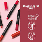 Swiss Beauty Matte Long Lasting Stay Maxx Lip Crayon Lipstick Matte Finish - Plum Pick - Distacart
