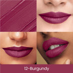 Swiss Beauty Matte Long Lasting Stay Maxx Lip Crayon Lipstick Matte Finish - Burgundy - Distacart