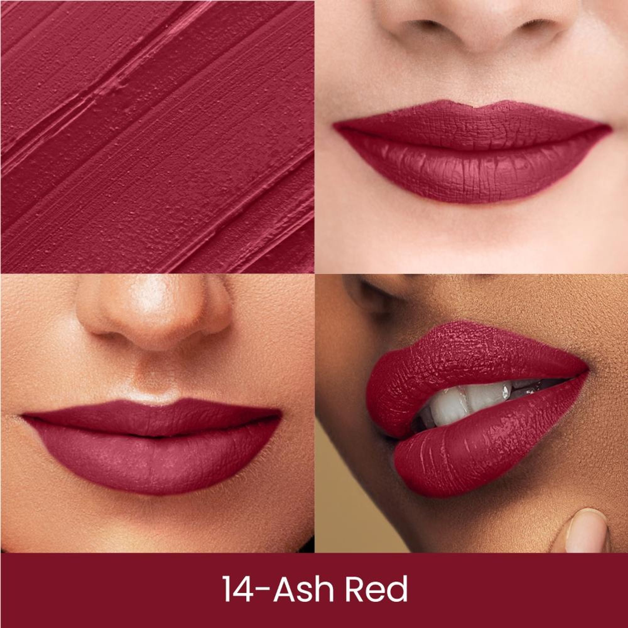 Swiss Beauty Matte Long Lasting Stay Maxx Lip Crayon Lipstick Matte Finish - Ash Red - Distacart