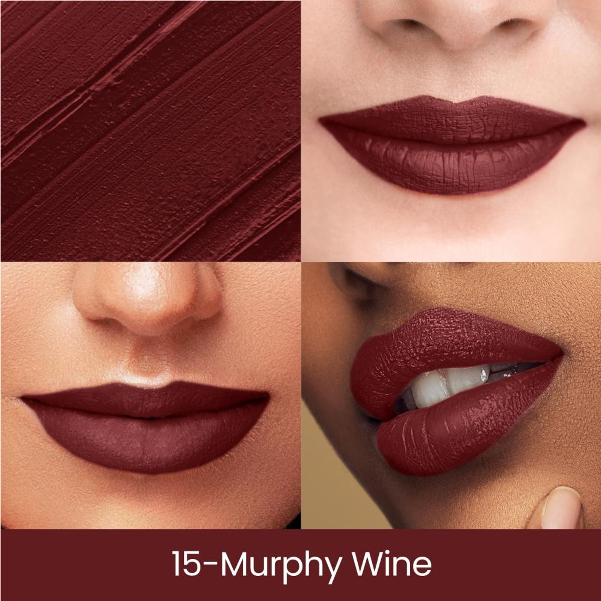 Swiss Beauty Matte Long Lasting Stay Maxx Lip Crayon Lipstick Matte Finish - Murphy Wine - Distacart