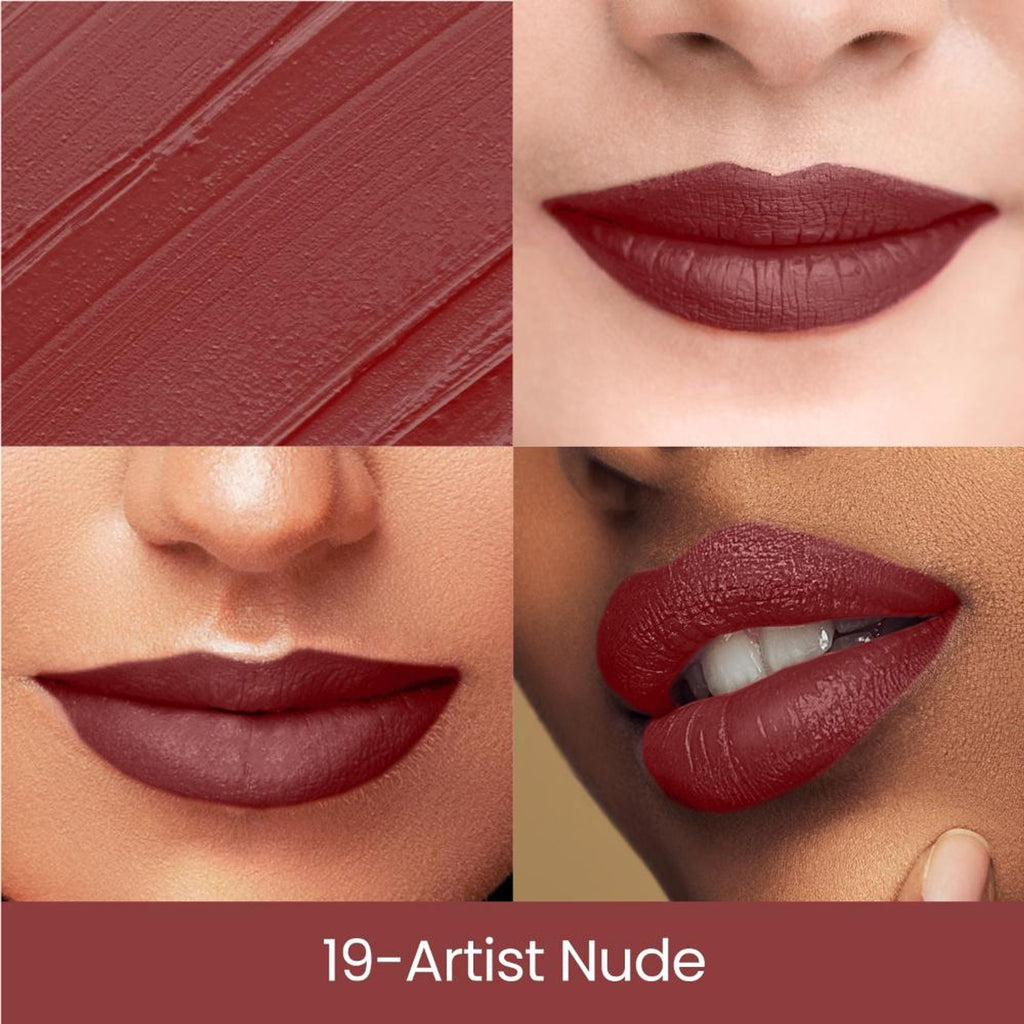 Swiss Beauty Matte Long Lasting Stay Maxx Lip Crayon Lipstick Matte Finish - Artist Nude - Distacart