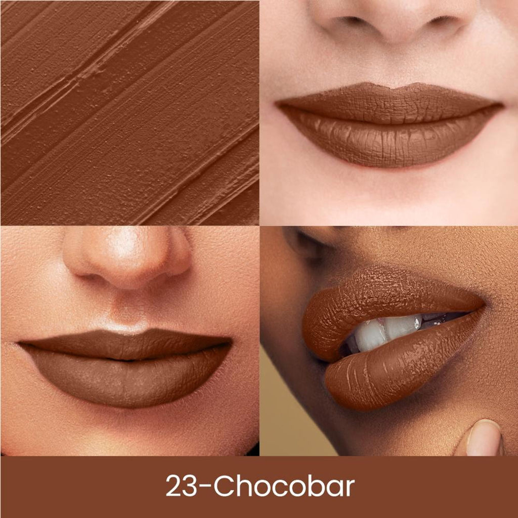 Swiss Beauty Matte Long Lasting Stay Maxx Lip Crayon Lipstick Matte Finish - Chocobar - Distacart