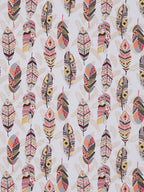 SEJ by Nisha Gupta White & Pink 144 TC Cotton King Bedsheet with 2 Pillow Covers