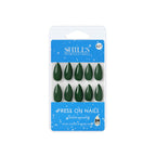 shills professional reusable press on nails almond spn627