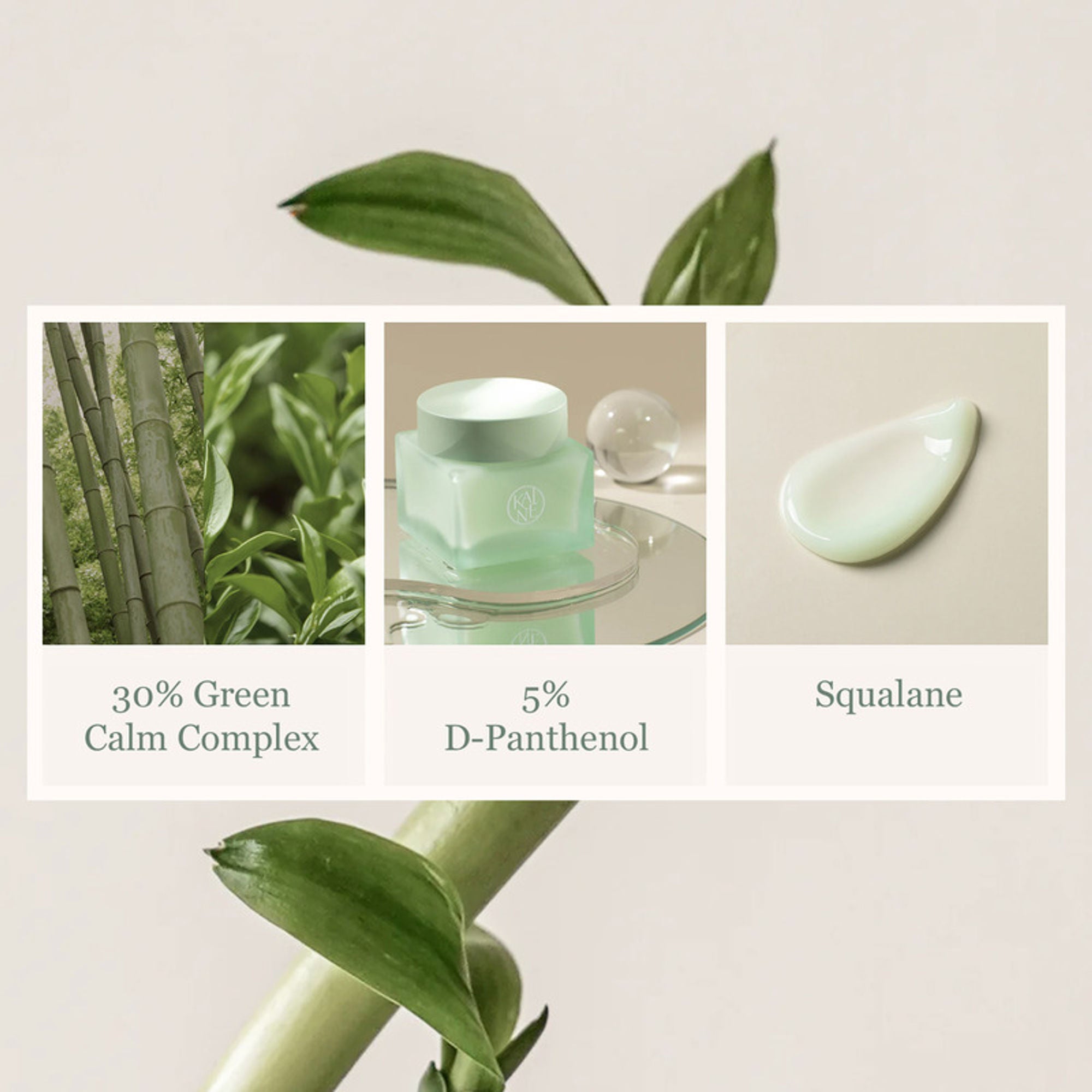 Kaine Green Calm Aqua Cream, Soothing Korean Gel Cream
