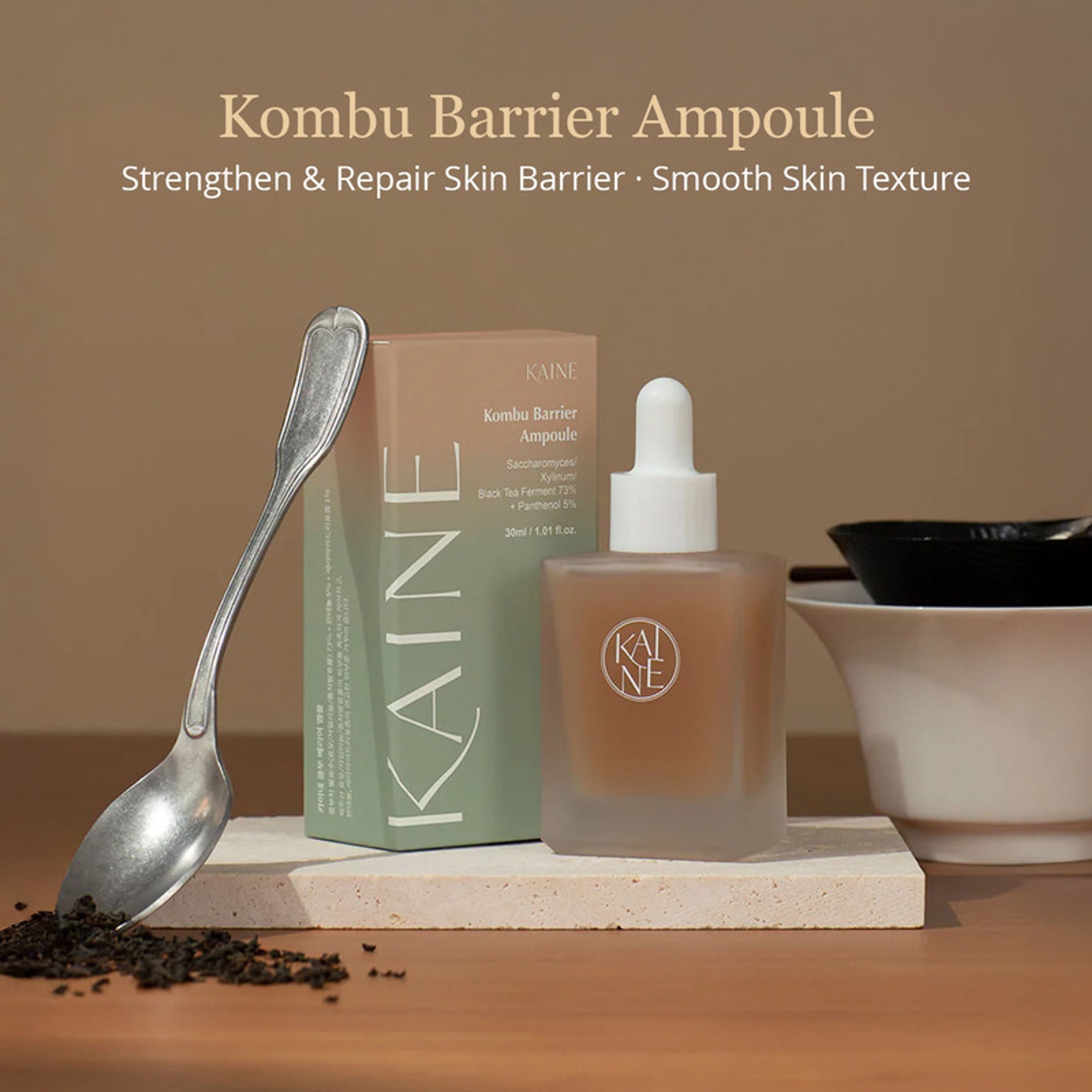 Kaine Kombu Barrier Ampoule, Hydrating Korean Serum