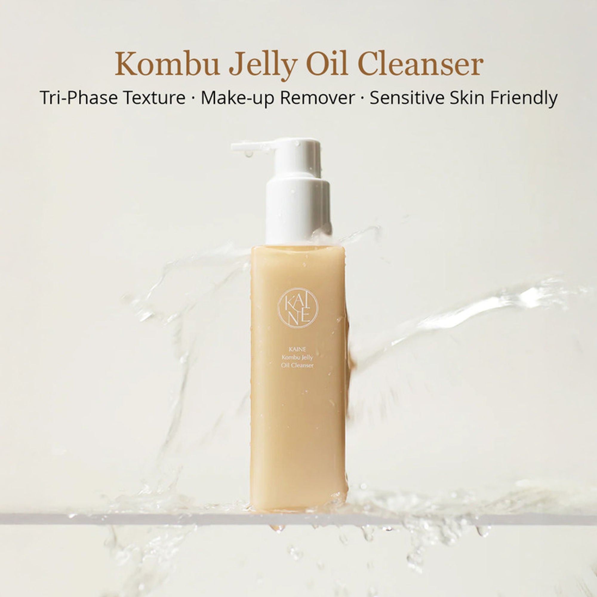 Kaine Kombu Jelly Oil Cleanser Removes Makeup, Sunscreen & Impurities