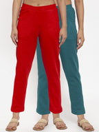 TAG 7 WOMEN WOOLEN KURTI PANT COMBO OF 2
