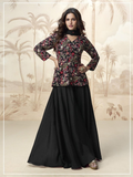 Anaita Black Chiffon Embroidered With Sequins Work Salwar Suit - Distacart