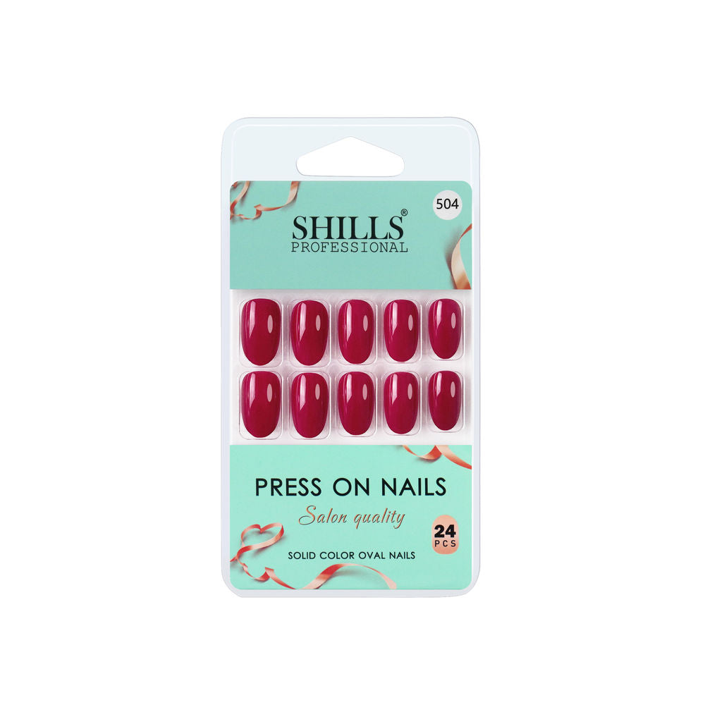shills professional reusable press on nails oval spn504