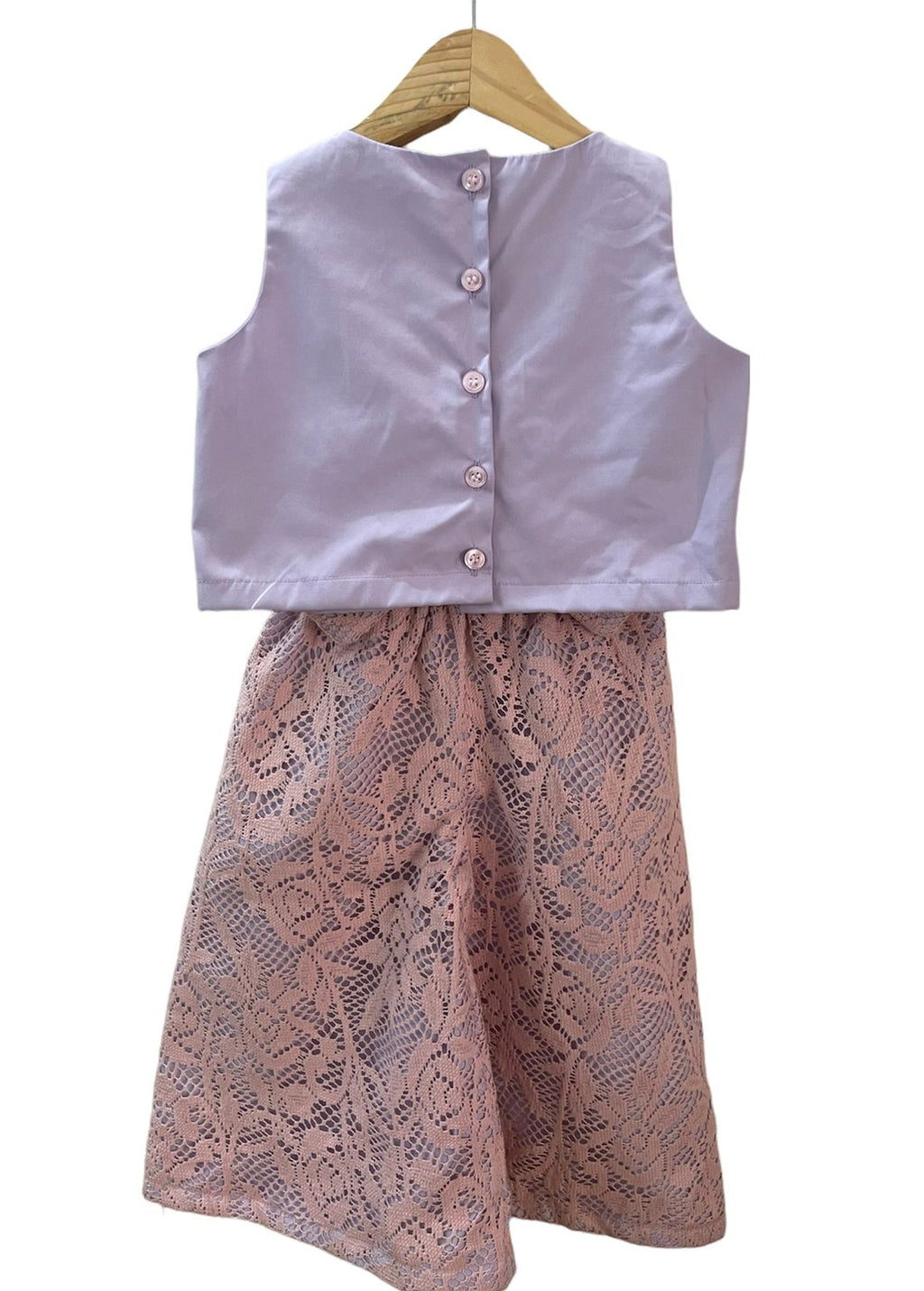 ArthLife Lavender And Pink Bow Co-Ord Set