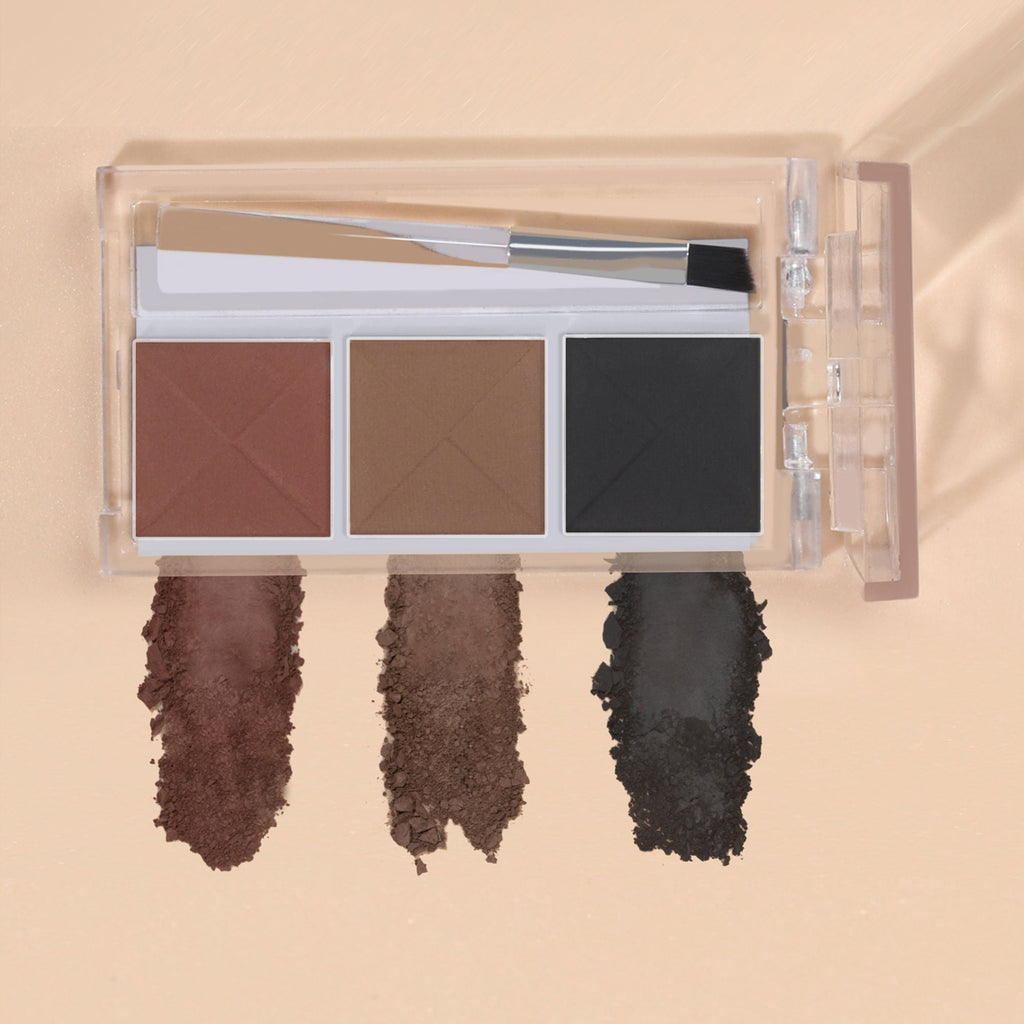 PAC Studio Eyebrow Definer Palette 3 colors - Fill, Sculpt & Define Natural Looking Brows - Distacart