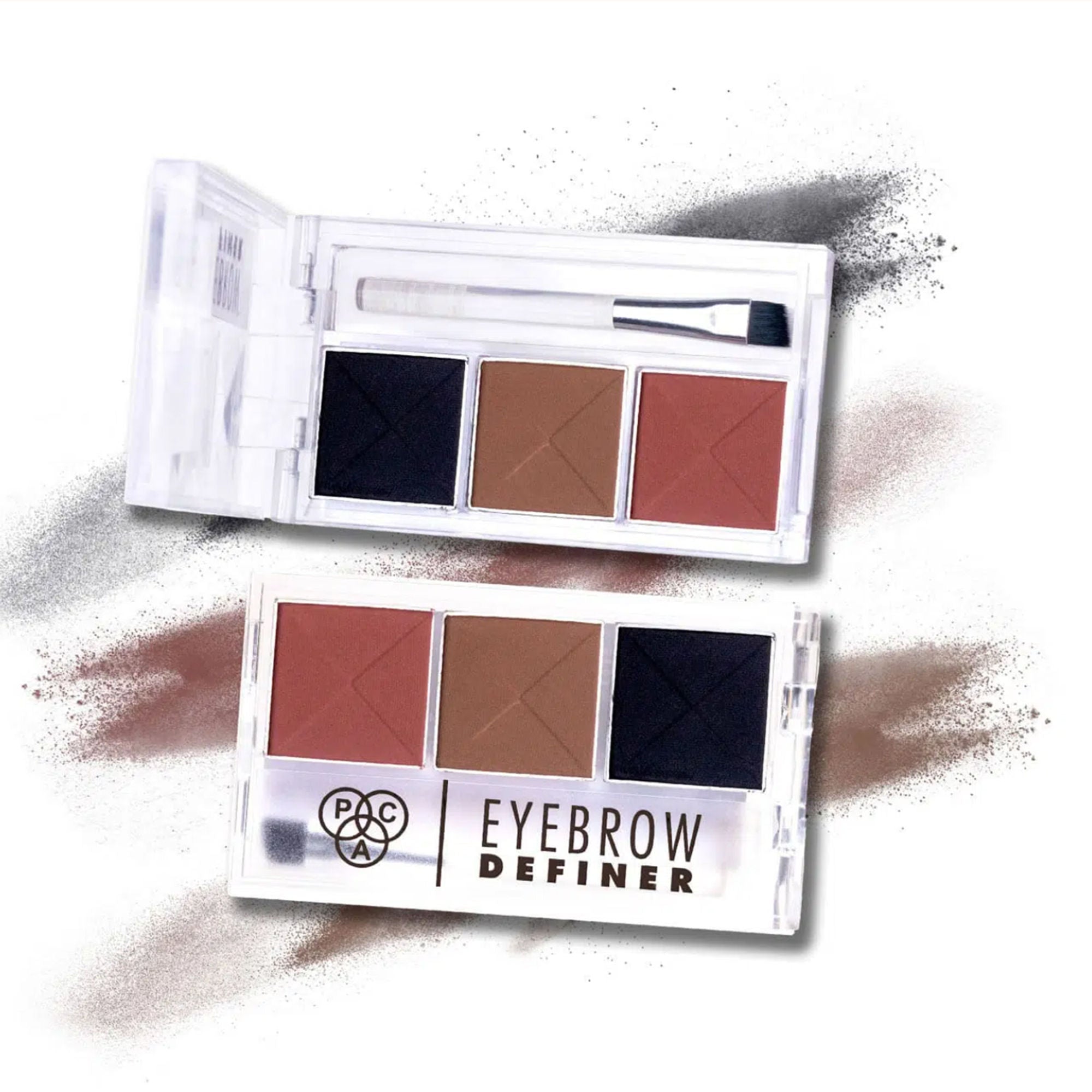 PAC Studio Eyebrow Definer Palette 3 colors - Fill, Sculpt & Define Natural Looking Brows - Distacart