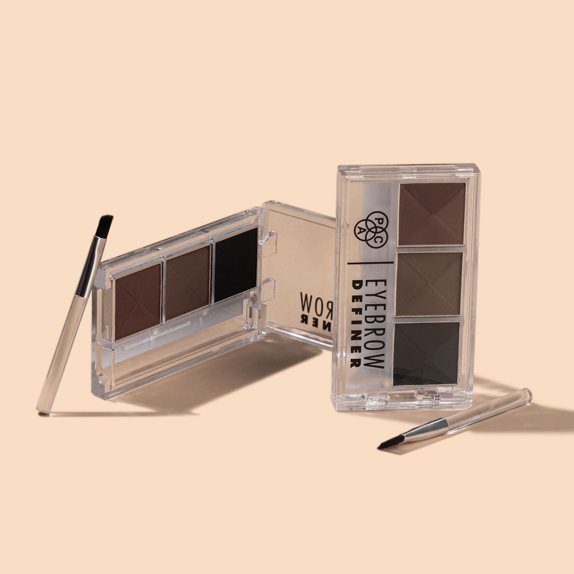 PAC Studio Eyebrow Definer Palette 3 colors - Fill, Sculpt & Define Natural Looking Brows - Distacart