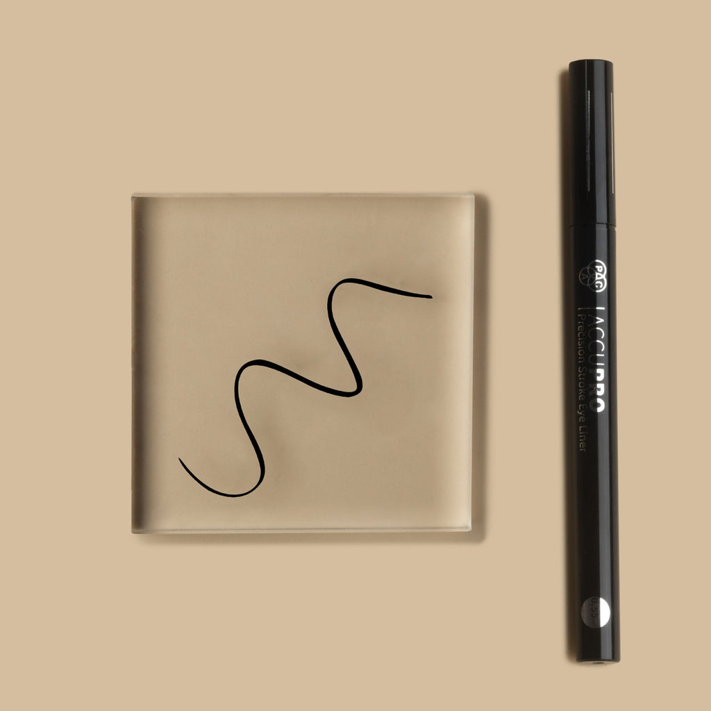 PAC Studio AccuPro Liquid Eyeliner - 24H Longlasting, Waterproof & Smudgeproof, Quick Drying Intense Black