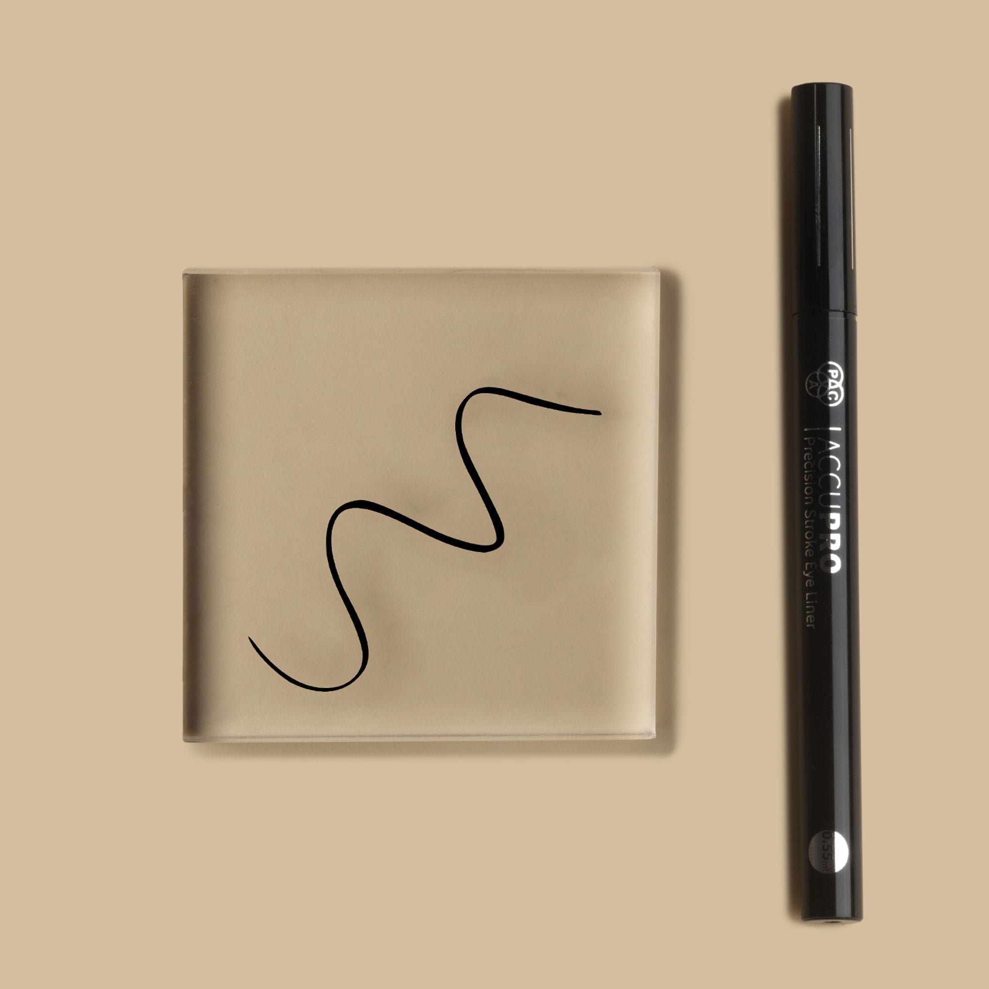 PAC Studio AccuPro Liquid Eyeliner - 24H Longlasting, Waterproof & Smudgeproof, Quick Drying Intense Black