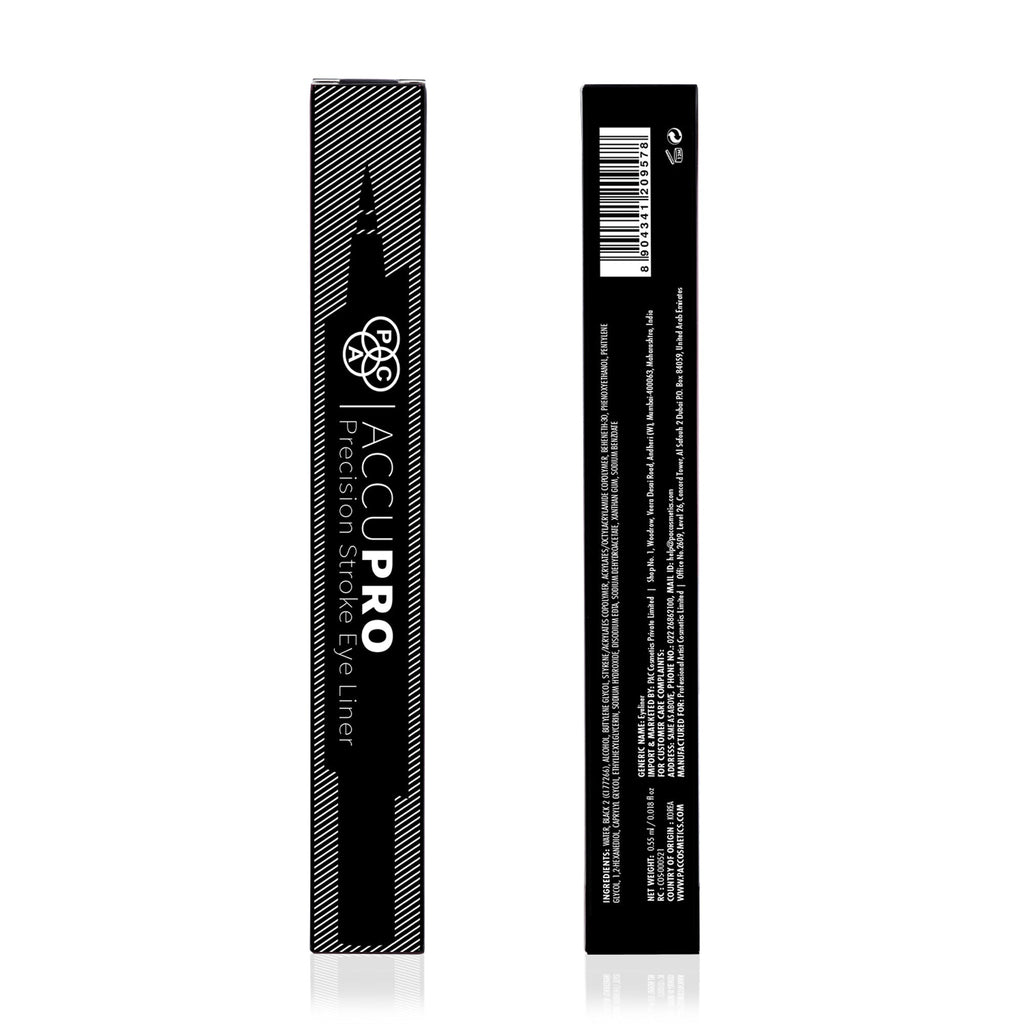 PAC Studio AccuPro Liquid Eyeliner - 24H Longlasting, Waterproof & Smudgeproof, Quick Drying Intense Black