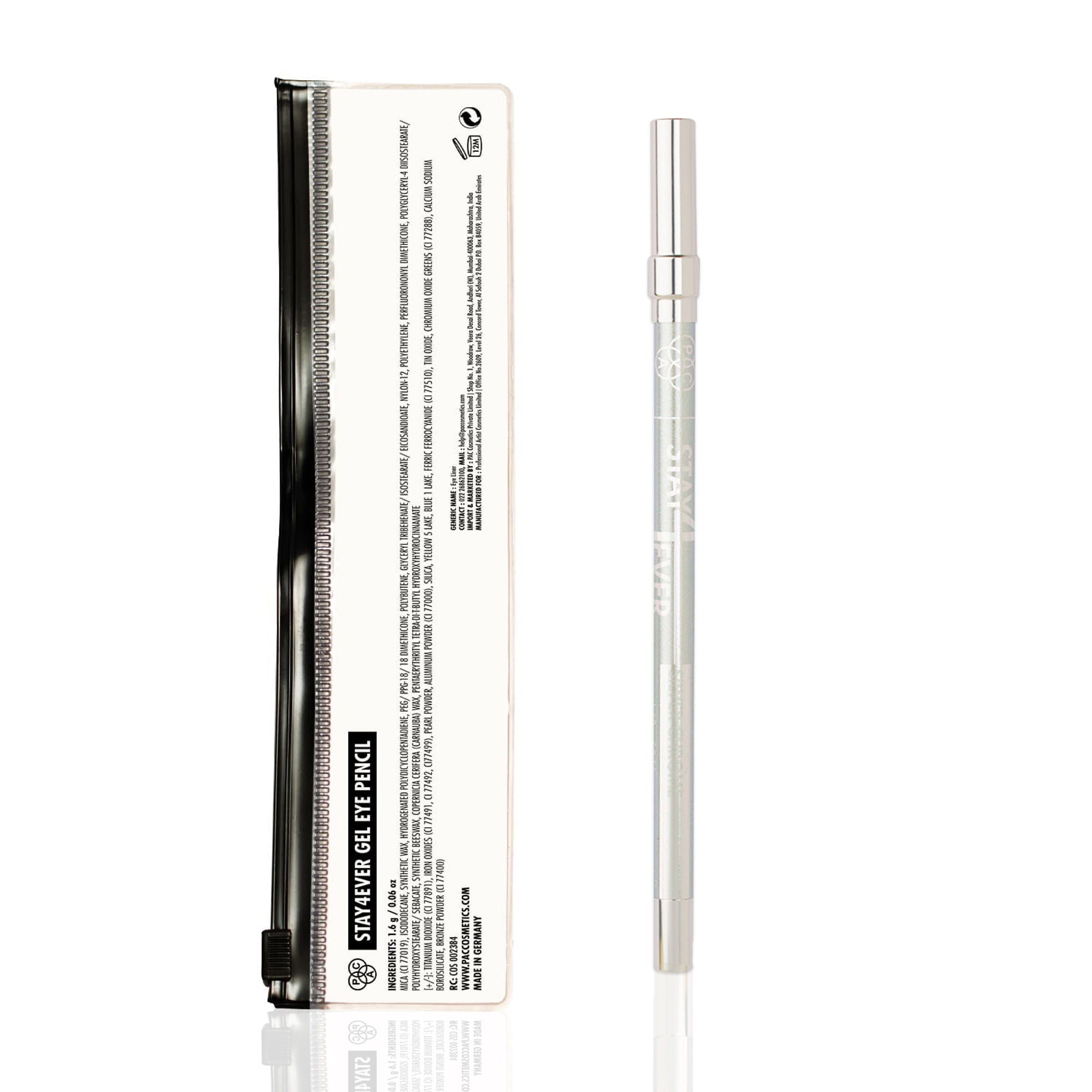 PAC Studio Stay4Ever Gel Eye Pencil - Silver Chrome
