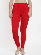 TAG 7 Women Pack Of 2 Solid Churidar-Length Leggings